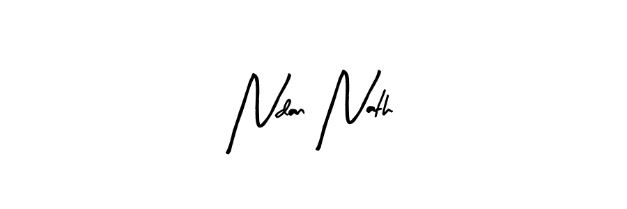 The best way (Arty Signature) to make a short signature is to pick only two or three words in your name. The name Ndan Nath include a total of six letters. For converting this name. Ndan Nath signature style 8 images and pictures png